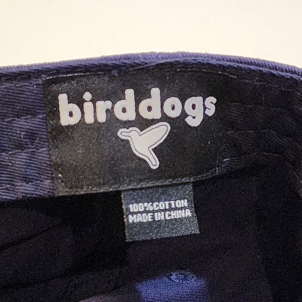 Birddogs Navy Blue Cap with Bird Embroidery Adjustable - Picture 2 of 11